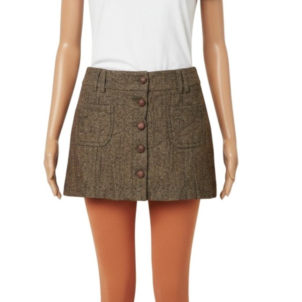 American Eagle Tweed Mini Skirt Womens 4 Size 4 Y2K Preppy Coquette